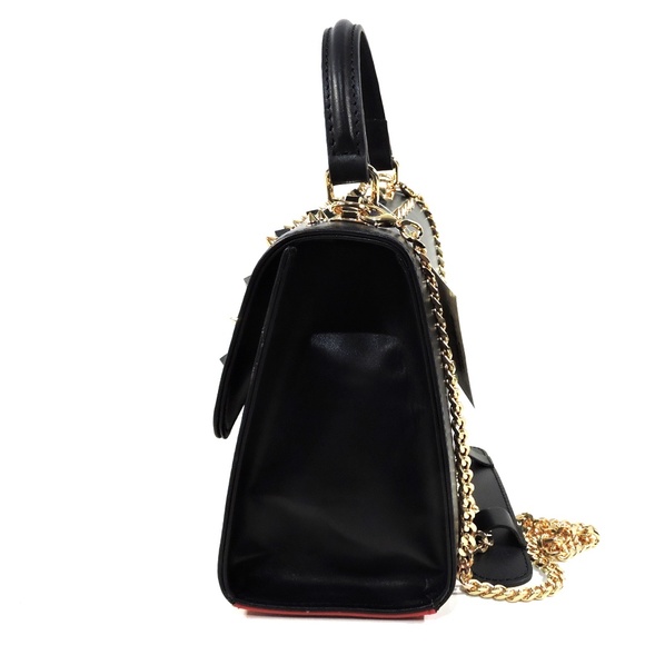 ALESSANDRO DI MARIA 🇮🇹 WOMEN'S BLACK SOFT LEATHER FASHION HANDBAG - Picture 4 of 5